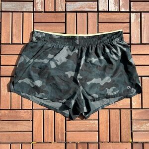 GapFit Teal Camo Lined Athletic Shorts